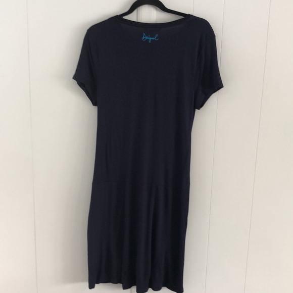 Desigual navy drop waist dress - Picture 7 of 13